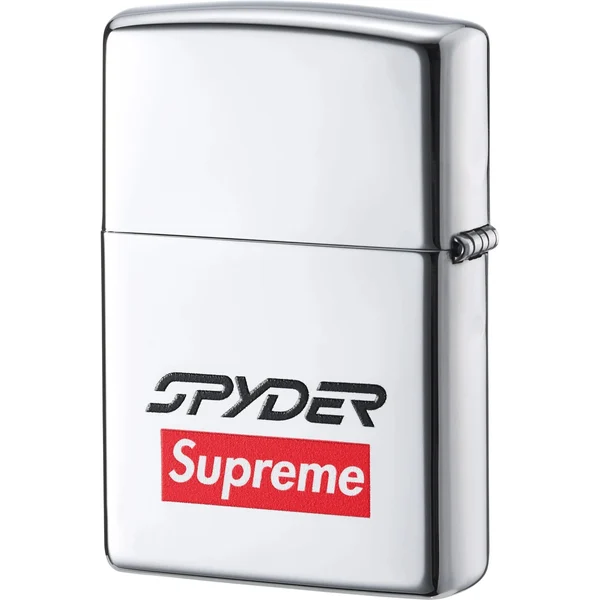 Supreme Spyder Zippo - Silver (front)
