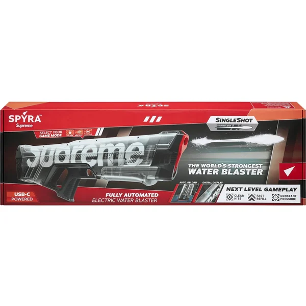 Supreme SpyraThree Water Blaster - Clear (front)