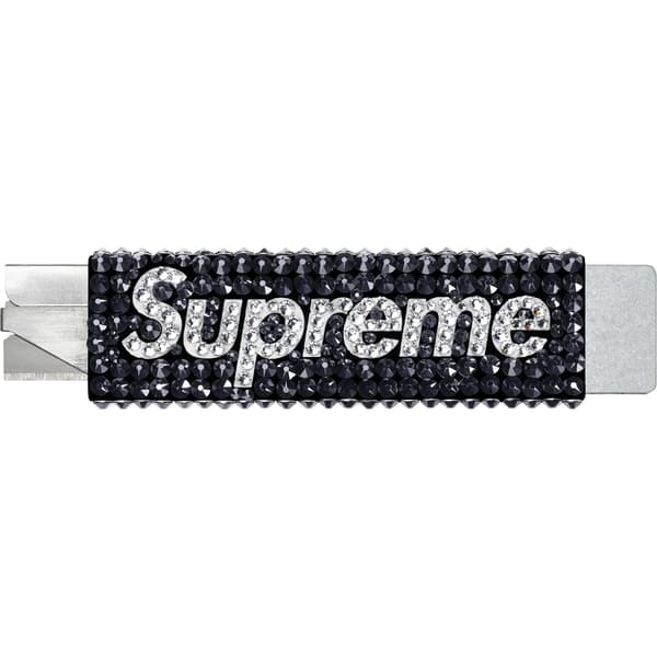 Supreme Swarovski Crystal Box Cutter - Black (front)