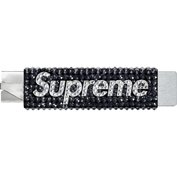 Supreme Swarovski Crystal Box Cutter - Black (front)