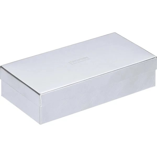Supreme SyuRo Tinplate Box - Silver (front)