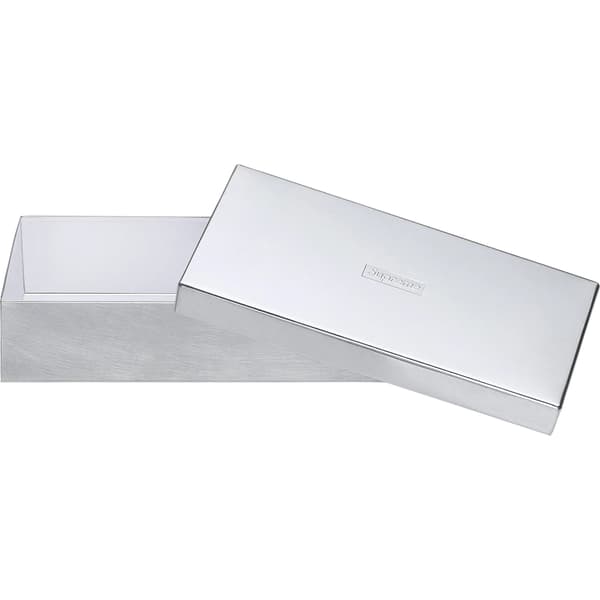 Supreme SyuRo Tinplate Box - Silver (front)
