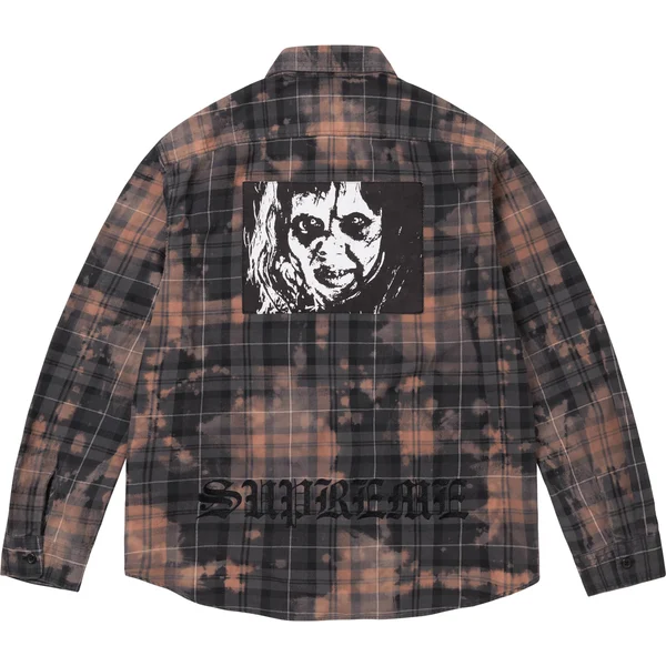 Supreme The Exorcist Flannel Shirt - Black (front)
