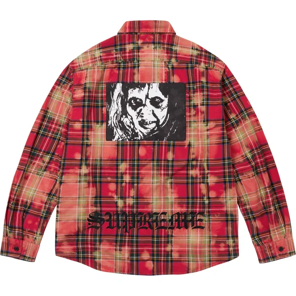 Supreme The Exorcist Flannel Shirt - Red (front)