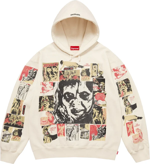 Supreme The Exorcist Hooded Sweatshirt - Natural (front)