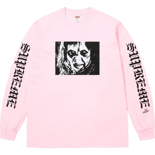 Supreme The Exorcist Mother L/S Tee - Light Pink (front)