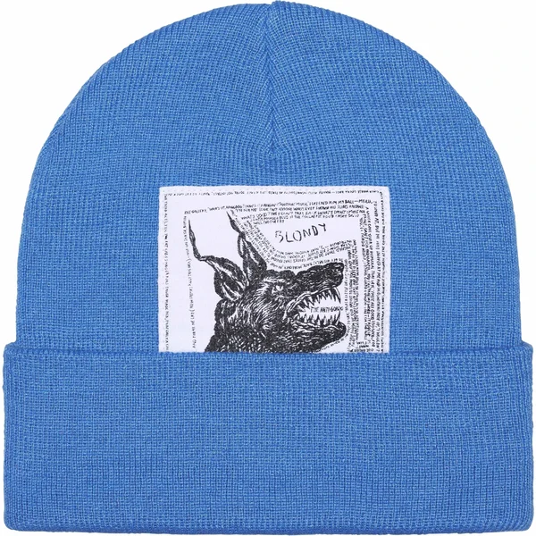 Supreme The North Face Beanie - Blue (front)