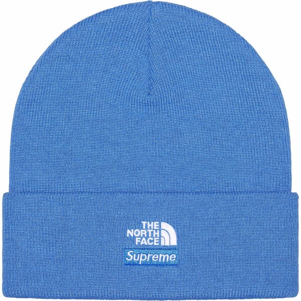 Supreme The North Face Beanie - Blue (front)