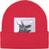 Supreme The North Face Beanie - Red (front)