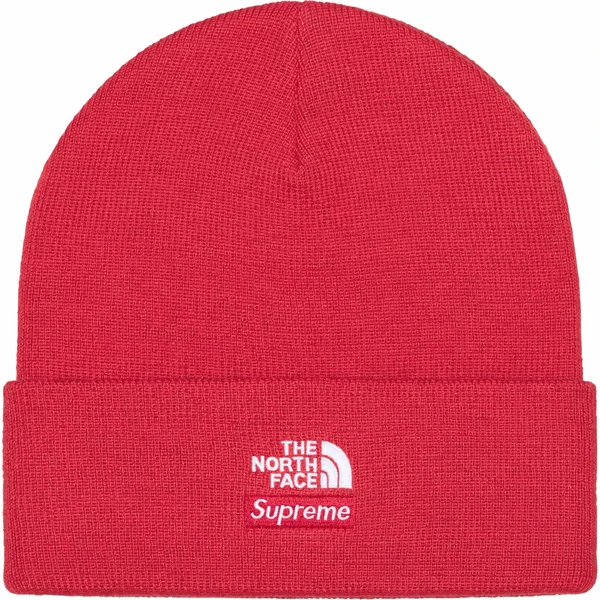 Supreme The North Face Beanie - Red (front)