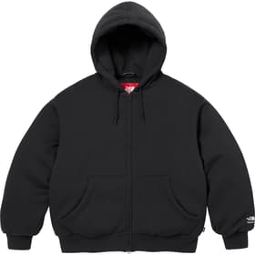 Supreme The North Face Down Zip Up Hooded Sweatshirt Black