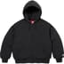Supreme The North Face Down Zip Up Hooded Sweatshirt - Black (front)