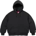 Supreme The North Face Down Zip Up Hooded Sweatshirt - Black (front)