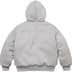 Supreme The North Face Down Zip Up Hooded Sweatshirt - Heather Grey (front)