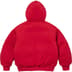 Supreme The North Face Down Zip Up Hooded Sweatshirt - Red (front)
