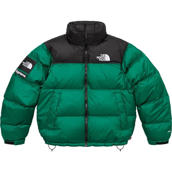 Supreme The North Face Nuptse Jacket - Green (front)