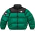 Supreme The North Face Nuptse Jacket - Green (front)