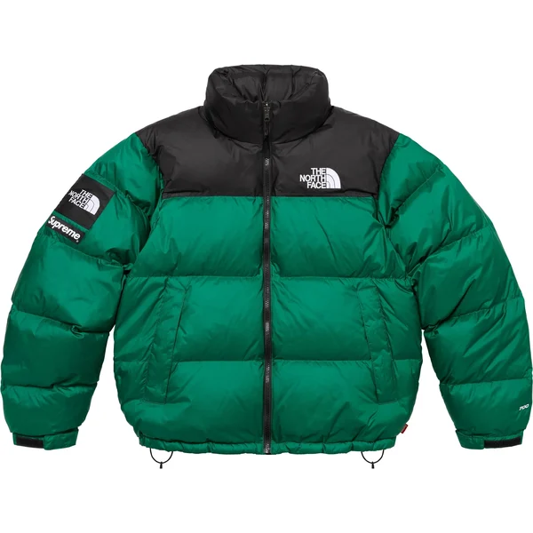 Supreme The North Face Nuptse Jacket - Green (front)