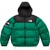 Supreme The North Face Nuptse Jacket - Green (front)