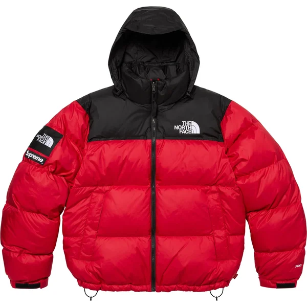 Supreme The North Face Nuptse Jacket - Red (front)