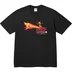 Supreme Thrasher Back Tail Tee - Black (front)
