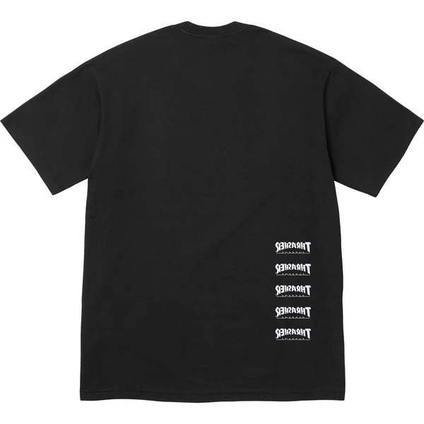 Supreme Thrasher Back Tail Tee - Black (front)