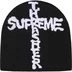 Supreme Thrasher Beanie - Black (front)