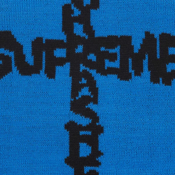 Supreme Thrasher Beanie - Bright Blue (front)