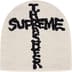 Supreme Thrasher Beanie - Stone (front)