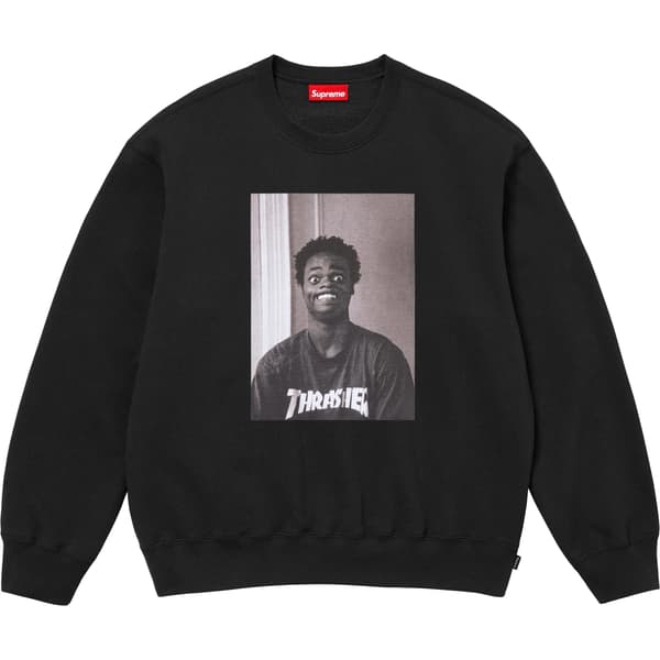 Supreme Thrasher Crewneck - Black (front)