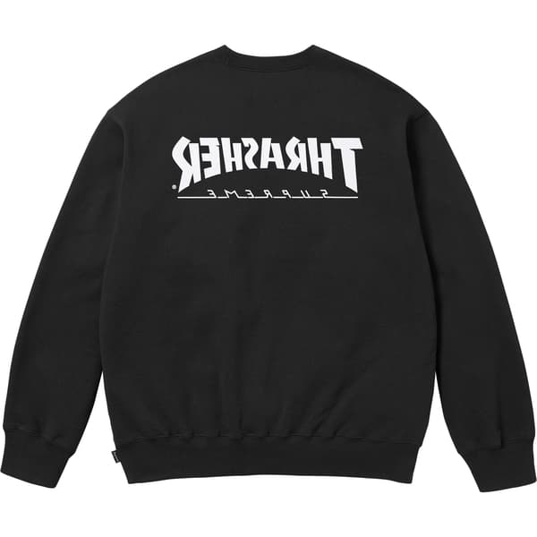 Supreme Thrasher Crewneck - Black (front)