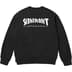 Supreme Thrasher Crewneck - Black (front)