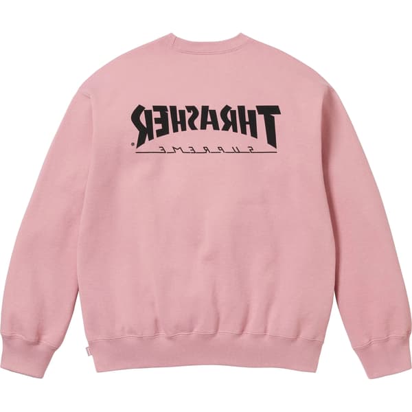 Supreme Thrasher Crewneck - Dusty Rose (front)