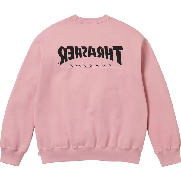 Supreme Thrasher Crewneck - Dusty Rose (front)