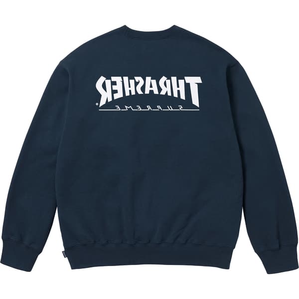 Supreme Thrasher Crewneck - Navy (front)