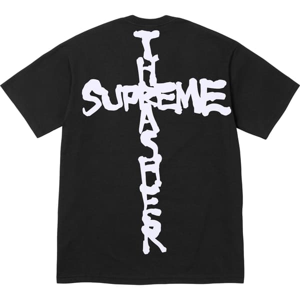 Supreme Thrasher Cross Tee - Black (front)