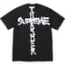 Supreme Thrasher Cross Tee - Black (front)
