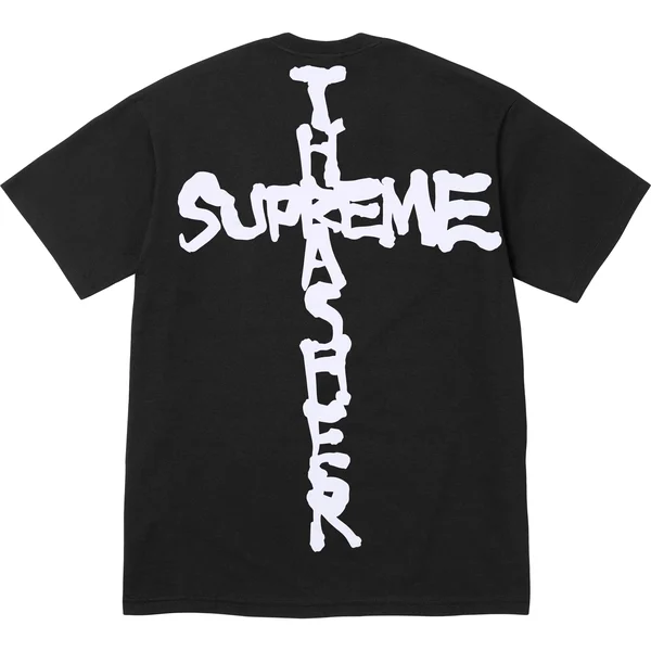 Supreme Thrasher Cross Tee - Black (front)
