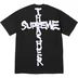 Supreme Thrasher Cross Tee - Black (front)
