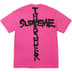 Supreme Thrasher Cross Tee - Fuchsia (front)