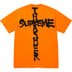 Supreme Thrasher Cross Tee - Orange (front)