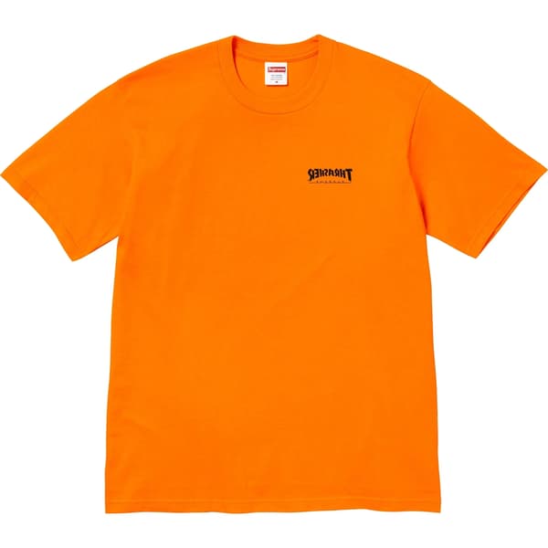 Supreme Thrasher Cross Tee - Orange (front)