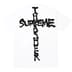Supreme Thrasher Cross Tee - White (front)