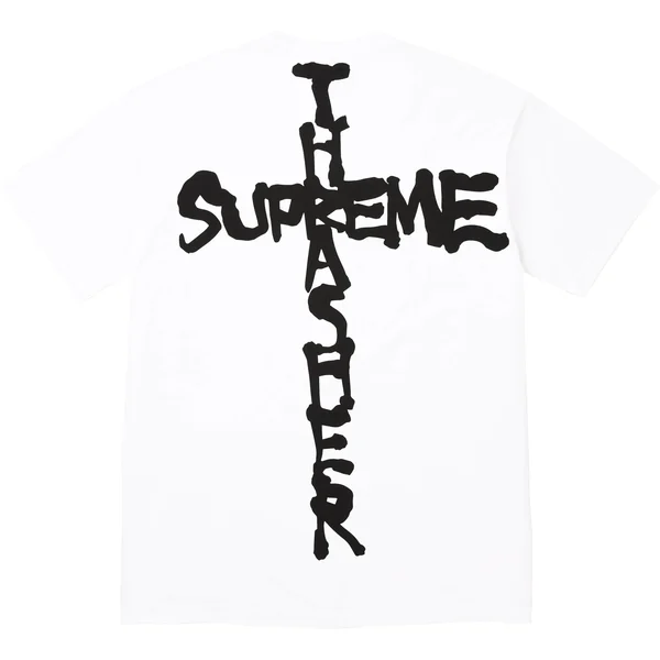 Supreme Thrasher Cross Tee - White (front)