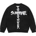 Supreme Thrasher Sweater - Black (front)