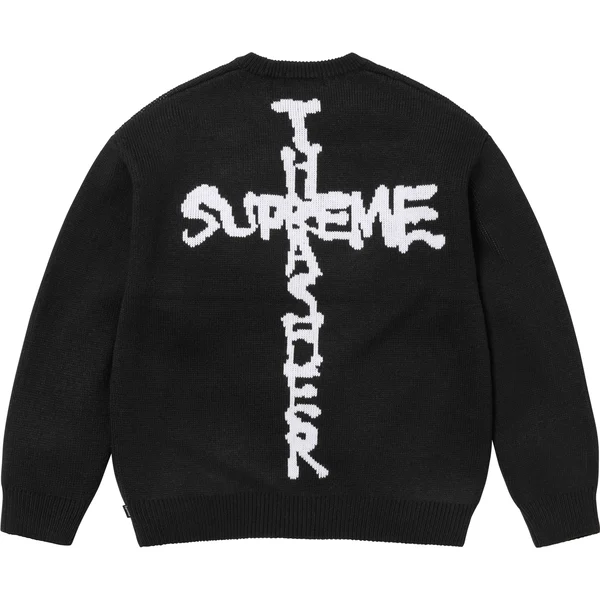 Supreme Thrasher Sweater - Black (front)