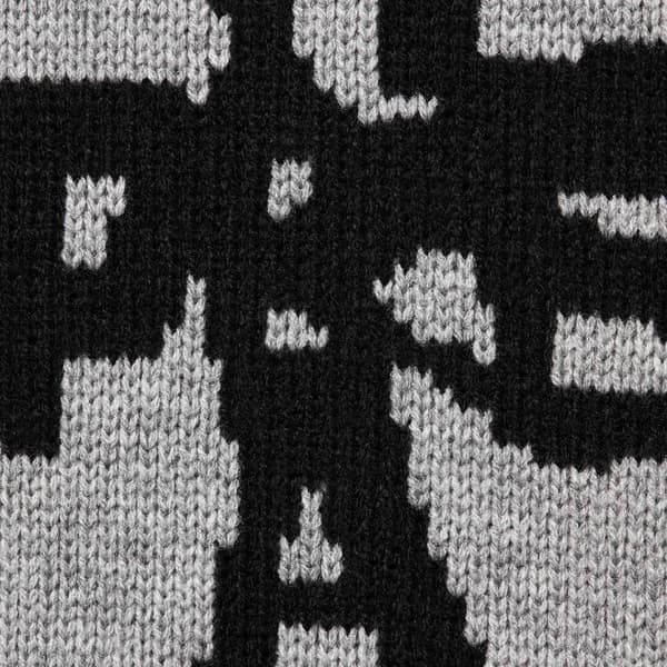 Supreme Thrasher Sweater - Heather Grey (front)