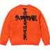 Supreme Thrasher Sweater - Orange (front)