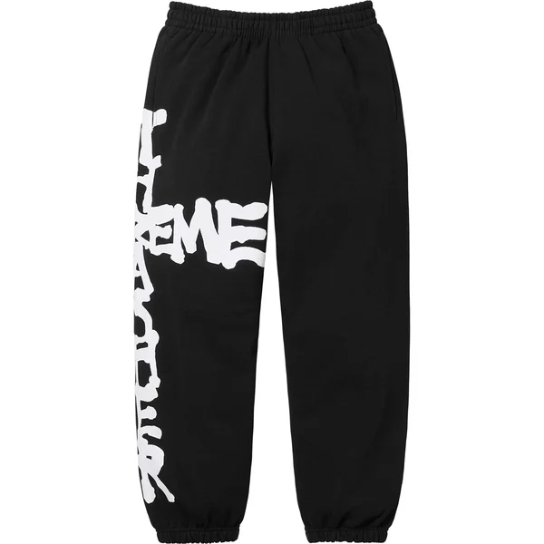 Supreme Thrasher Sweatpant - Black (front)