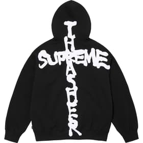 Supreme Thrasher Zip Up Hooded Sweatshirt Black